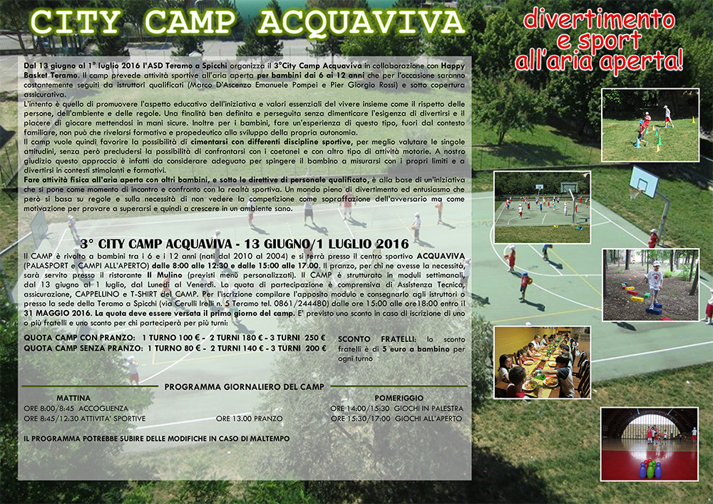 CAMP acquaviva Tasp retro